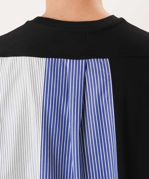 a.v.v（アーヴェヴェ）の「バックシャン切り替えカットソー（Tシャツ/カットソー・メンズ・ブラック/ホワイト・46/48/50）」の18枚目の写真