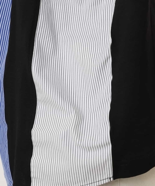 a.v.v（アーヴェヴェ）の「バックシャン切り替えカットソー（Tシャツ/カットソー・メンズ・ブラック/ホワイト・46/48/50）」の21枚目の写真