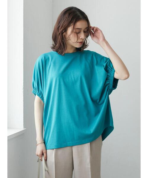 Green Parks(グリーンパークス)の「袖口ゴムカットプルオーバー(Tシャツ/カットソー・レディース・ブラウン/ブルー/ブラック・FREE)」の21枚目の写真