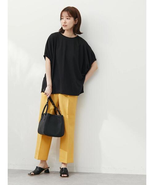 Green Parks(グリーンパークス)の「袖口ゴムカットプルオーバー(Tシャツ/カットソー・レディース・ブラウン/ブルー/ブラック・FREE)」の7枚目の写真