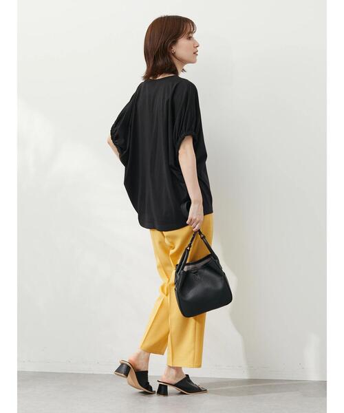 Green Parks(グリーンパークス)の「袖口ゴムカットプルオーバー(Tシャツ/カットソー・レディース・ブラウン/ブルー/ブラック・FREE)」の4枚目の写真