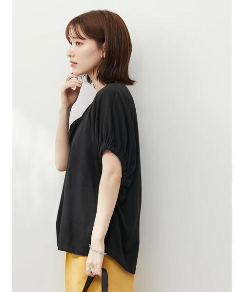 Green Parks(グリーンパークス)の「袖口ゴムカットプルオーバー(Tシャツ/カットソー・レディース・ブラウン/ブルー/ブラック・FREE)」の15枚目の写真