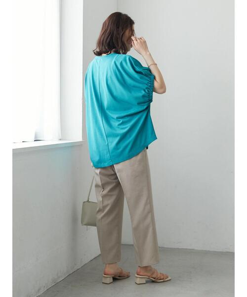 Green Parks(グリーンパークス)の「袖口ゴムカットプルオーバー(Tシャツ/カットソー・レディース・ブラウン/ブルー/ブラック・FREE)」の10枚目の写真