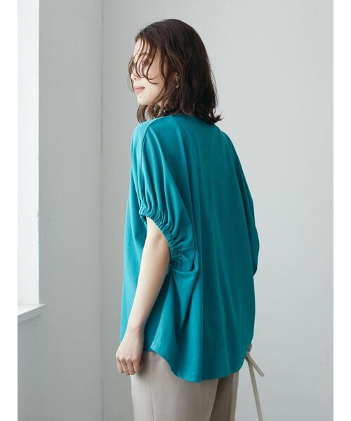 Green Parks(グリーンパークス)の「袖口ゴムカットプルオーバー(Tシャツ/カットソー・レディース・ブラウン/ブルー/ブラック・FREE)」の16枚目の写真