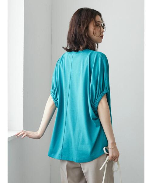 Green Parks(グリーンパークス)の「袖口ゴムカットプルオーバー(Tシャツ/カットソー・レディース・ブラウン/ブルー/ブラック・FREE)」の12枚目の写真