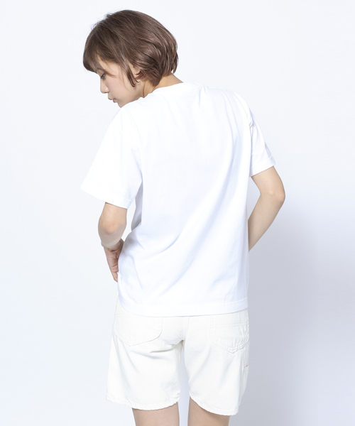 MILKFED.(ミルクフェド)の「S/S BASIC TEE STENCIL (Tシャツ/ロゴ)(Tシャツ/カットソー・レディース・ホワイト/ブラック/ネイビー/オリーブ・MEDIUM/SMALL)」の9枚目の写真