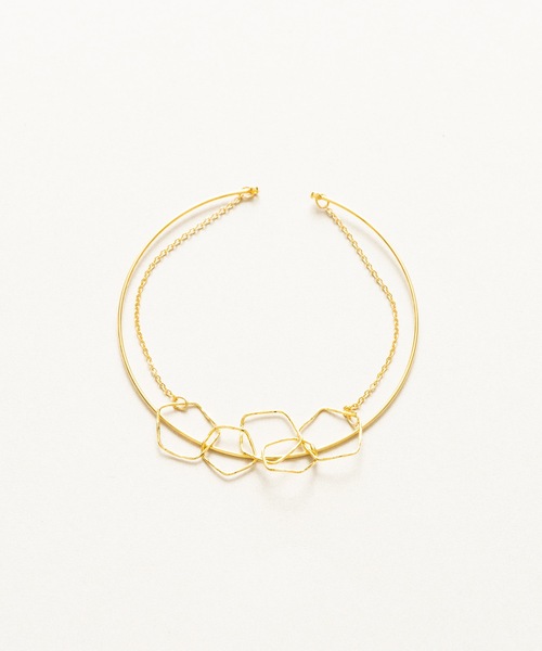 ANOH（アノー）の「レイヤードフープチェーンバングル（バングル/リストバンド・レディース・シルバー/ゴールド・FREE）」の16枚目の写真