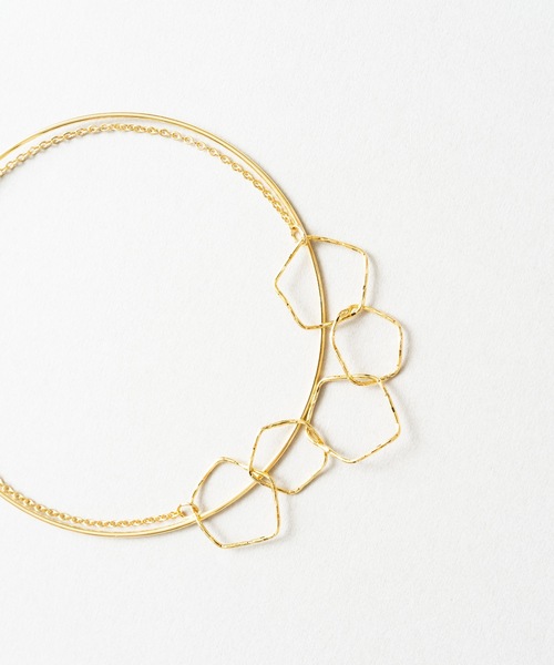 ANOH（アノー）の「レイヤードフープチェーンバングル（バングル/リストバンド・レディース・シルバー/ゴールド・FREE）」の19枚目の写真