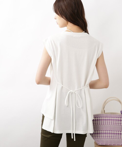 DRESKIP(ドレスキップ)の「◆ウエストリボンイレヘムプルオーバー(Tシャツ/カットソー・レディース・オフホワイト/ブラック/ブルー・02/03)」の20枚目の写真