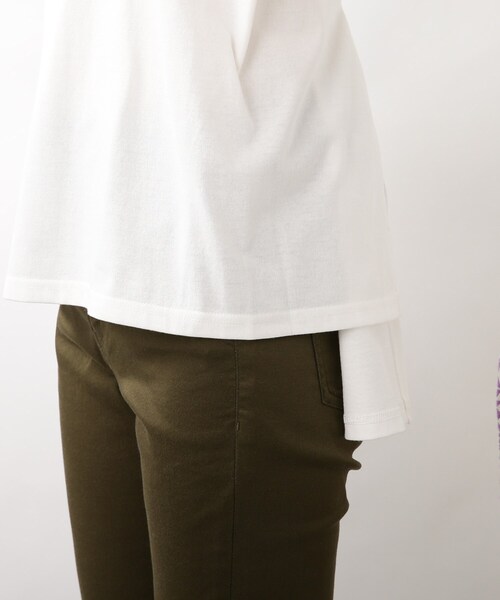 DRESKIP(ドレスキップ)の「◆ウエストリボンイレヘムプルオーバー(Tシャツ/カットソー・レディース・オフホワイト/ブラック/ブルー・02/03)」の12枚目の写真