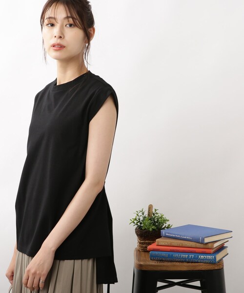 DRESKIP(ドレスキップ)の「◆ウエストリボンイレヘムプルオーバー(Tシャツ/カットソー・レディース・オフホワイト/ブラック/ブルー・02/03)」の21枚目の写真