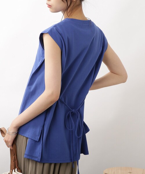 DRESKIP(ドレスキップ)の「◆ウエストリボンイレヘムプルオーバー(Tシャツ/カットソー・レディース・オフホワイト/ブラック/ブルー・02/03)」の22枚目の写真