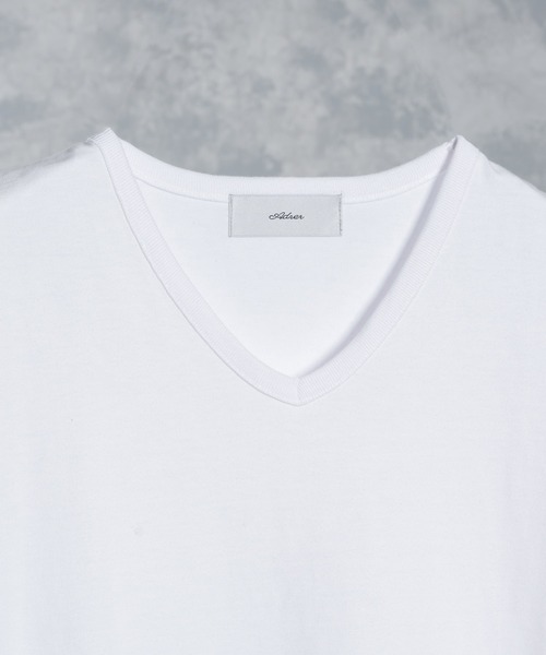 ADRER（アドラー）の「shoulder slit Vneck-T /ショルダースリットVネックTシャツ（Tシャツ/カットソー・メンズ・ホワイト/ブラック・SMALL/MEDIUM/LARGE/X-SMALL）」の19枚目の写真