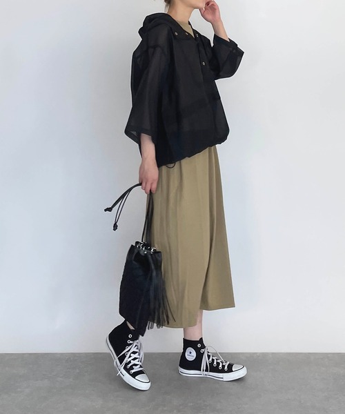 PICCIN(ピッチン)の「シアーフーディー(その他アウター・レディース・ブラック/ライトグリーン/テラコッタ・M)」の11枚目の写真