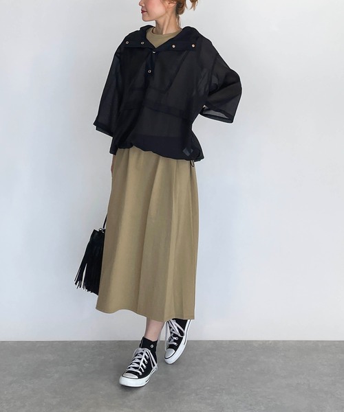 PICCIN(ピッチン)の「シアーフーディー(その他アウター・レディース・ブラック/ライトグリーン/テラコッタ・M)」の13枚目の写真