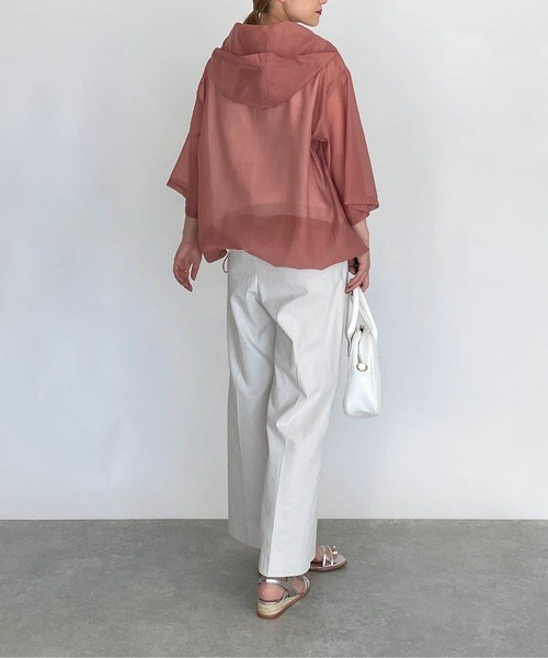PICCIN(ピッチン)の「シアーフーディー(その他アウター・レディース・ブラック/ライトグリーン/テラコッタ・M)」の20枚目の写真