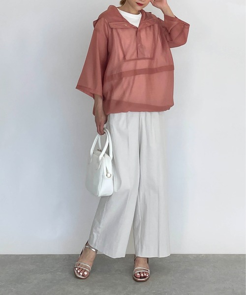 PICCIN(ピッチン)の「シアーフーディー(その他アウター・レディース・ブラック/ライトグリーン/テラコッタ・M)」の18枚目の写真