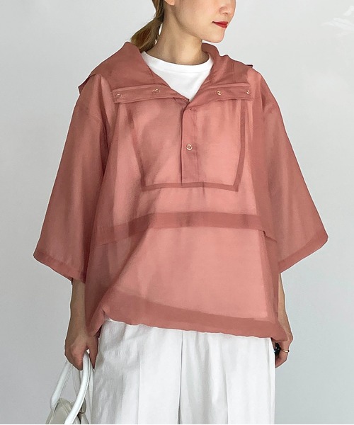 PICCIN(ピッチン)の「シアーフーディー(その他アウター・レディース・ブラック/ライトグリーン/テラコッタ・M)」の14枚目の写真