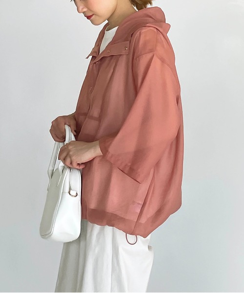 PICCIN(ピッチン)の「シアーフーディー(その他アウター・レディース・ブラック/ライトグリーン/テラコッタ・M)」の15枚目の写真