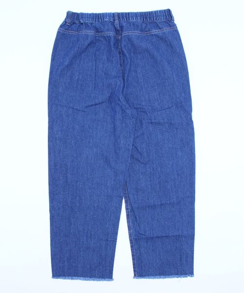 Samansa Mos2（サマンサ モスモス）の「デニムイージーパンツ（デニムパンツ・レディース・サックスブルー/ブルー・ﾌﾘ-）」の3枚目の写真