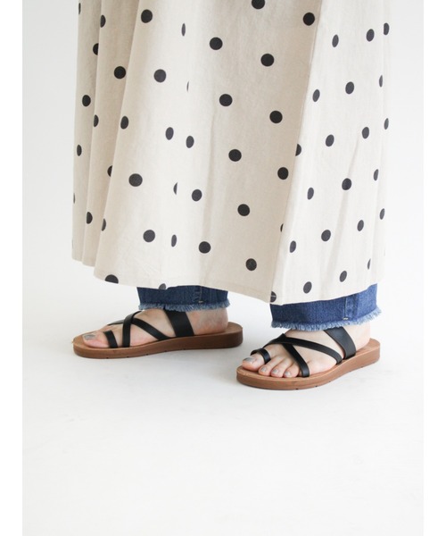 Samansa Mos2（サマンサ モスモス）の「デニムイージーパンツ（デニムパンツ・レディース・サックスブルー/ブルー・ﾌﾘ-）」の9枚目の写真