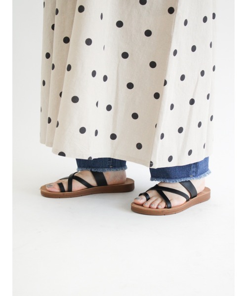 Samansa Mos2（サマンサ モスモス）の「デニムイージーパンツ（デニムパンツ・レディース・サックスブルー/ブルー・ﾌﾘ-）」の5枚目の写真