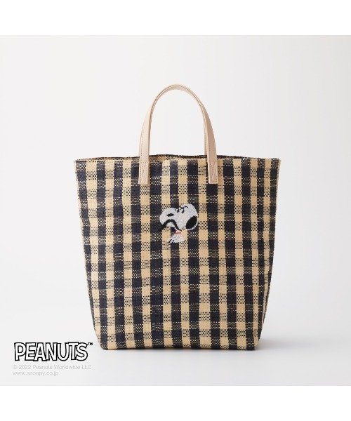 Paradise Picnic(パラダイスピクニック)の「スヌーピー/RAFFIA BAG M(かごバッグ・レディース・ブラック/ピンク/グリーン・FREE)」の19枚目の写真