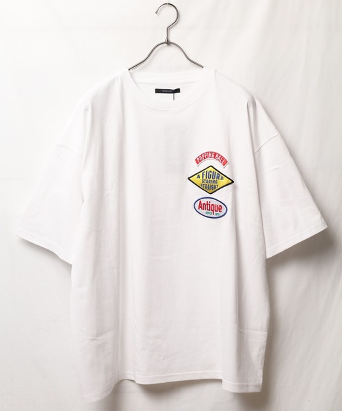 Bling Leads(ブリングリーズ)の「《Bl》ランダムワッペン半袖Tシャツ(Tシャツ/カットソー・レディース・ダークグリーン/ロイヤルブルー/グレイッシュブルー/スミクロ/ホワイト・MEDIUM/LARGE)」の11枚目の写真
