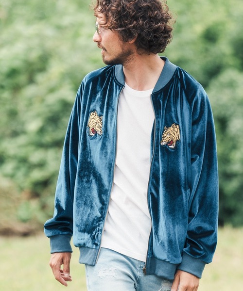 CAMBIO（カンビオ）の「mj8690- Tiger Embroidery Velor