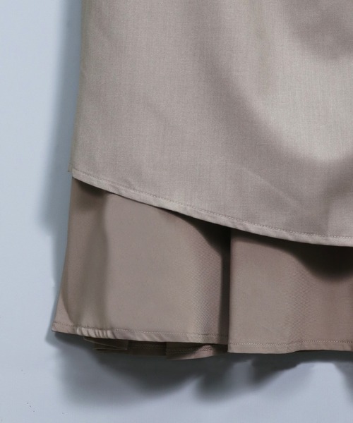 &g'aime（アンジェム）の「【&g’aime】レイヤードスカート（スカート・レディース・チャコールグレー/モカ・FREE）」の18枚目の写真