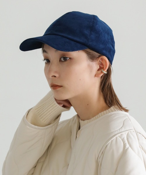 select MOCA(セレクトモカ)の「2022 AW コーデュロイキャップ(キャップ・レディース・ブラック/ベージュ/ネイビー/アイボリー・FREE)」の9枚目の写真