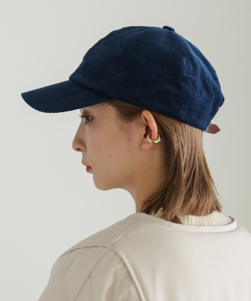 select MOCA(セレクトモカ)の「2022 AW コーデュロイキャップ(キャップ・レディース・ブラック/ベージュ/ネイビー/アイボリー・FREE)」の11枚目の写真