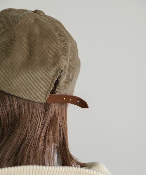 select MOCA(セレクトモカ)の「2022 AW コーデュロイキャップ(キャップ・レディース・ブラック/ベージュ/ネイビー/アイボリー・FREE)」の8枚目の写真