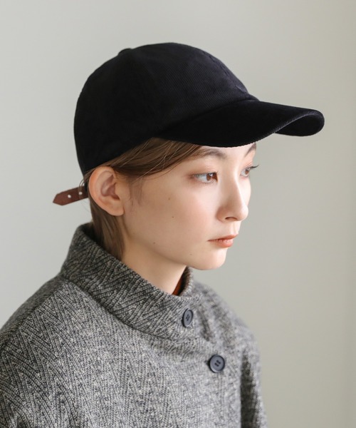 select MOCA(セレクトモカ)の「2022 AW コーデュロイキャップ(キャップ・レディース・ブラック/ベージュ/ネイビー/アイボリー・FREE)」の16枚目の写真
