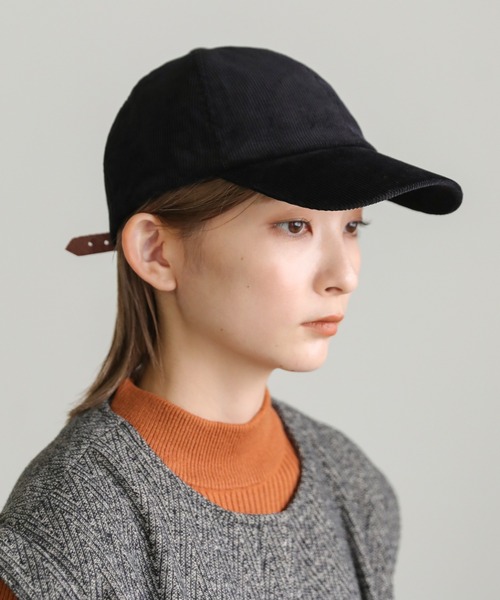 select MOCA(セレクトモカ)の「2022 AW コーデュロイキャップ(キャップ・レディース・ブラック/ベージュ/ネイビー/アイボリー・FREE)」の18枚目の写真