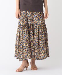 OPAQUE.CLIP | 【C】モザイクフラワー ティアードスカート【WEB限定サイズ】(スカート)