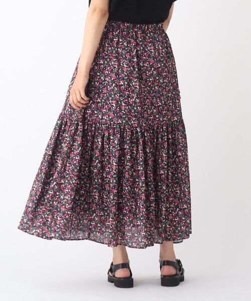 OPAQUE.CLIP（オペークドットクリップ）の「◆【C】モザイクフラワー ティアードスカート【WEB限定サイズ】（スカート・レディース・オレンジ系その他2/ピンク系5・38/36/40）」の11枚目の写真