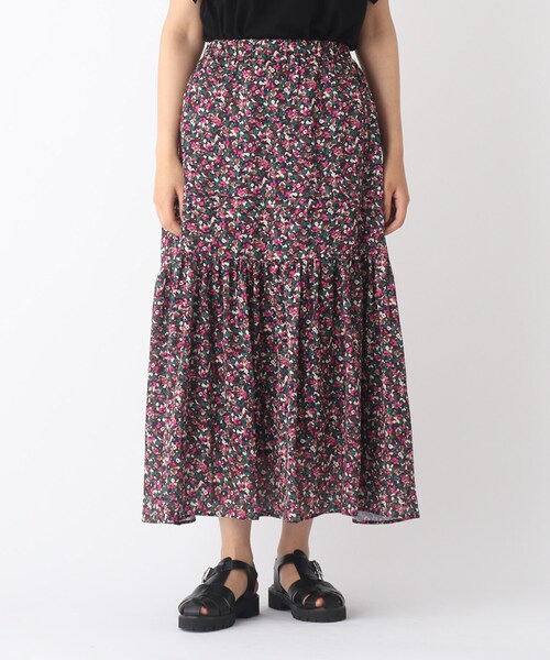 OPAQUE.CLIP（オペークドットクリップ）の「◆【C】モザイクフラワー ティアードスカート【WEB限定サイズ】（スカート・レディース・オレンジ系その他2/ピンク系5・38/36/40）」の21枚目の写真