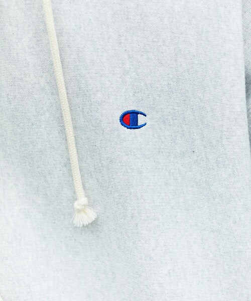 Champion(チャンピオン)の「champion/チャンピオン SP REVERSE WEAVE HOOD PARKA/リバースウィーブ/パーカー/別注(パーカー・メンズ・ライトグレー/ブラック・MEDIUM/LARGE)」の12枚目の写真