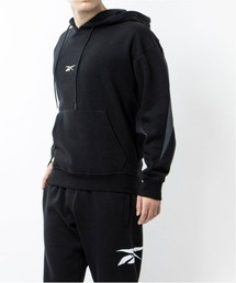 バスケットボール バック ベクター フリース フーディー / Basketball Back Vector Fleece Hoodie