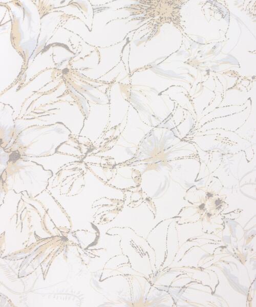 INGNI（イング）の「花柄シアー2WAYリボンブラウス（シャツ/ブラウス・レディース・グレー/オフホワイト・M）」の6枚目の写真