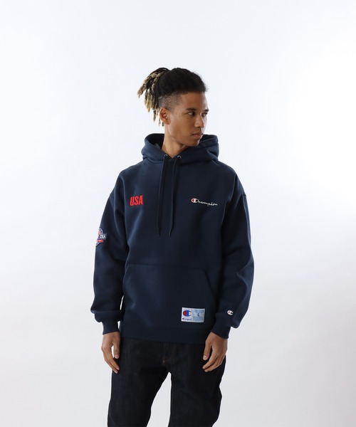Champion(チャンピオン)の「【Champion/チャンピオン】メンズ アクションスタイル フーデッドスウェットシャツ(パーカー・メンズ・レッド/ホワイト/グレー/ネイビー・X-LARGE/MEDIUM/LARGE/SMALL)」の3枚目の写真