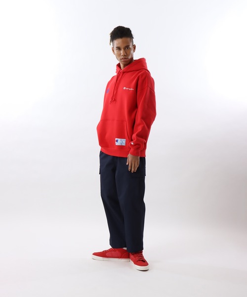 Champion(チャンピオン)の「【Champion/チャンピオン】メンズ アクションスタイル フーデッドスウェットシャツ(パーカー・メンズ・レッド/ホワイト/グレー/ネイビー・X-LARGE/MEDIUM/LARGE/SMALL)」の14枚目の写真