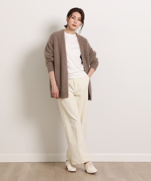 INED（イネド）の「コーデュロイハイウエストワイドパンツ（その他パンツ・レディース・ミント/テラコッタ/アイボリー・7号/9号/11号）」の12枚目の写真