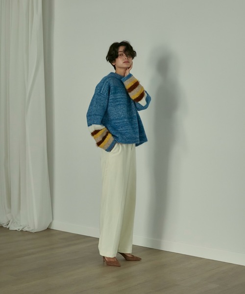 INED（イネド）の「コーデュロイハイウエストワイドパンツ（その他パンツ・レディース・ミント/テラコッタ/アイボリー・7号/9号/11号）」の15枚目の写真