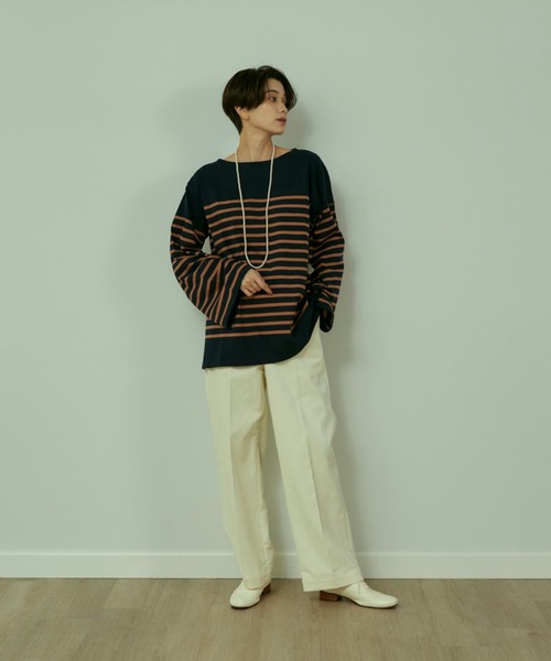 INED（イネド）の「コーデュロイハイウエストワイドパンツ（その他パンツ・レディース・ミント/テラコッタ/アイボリー・7号/9号/11号）」の19枚目の写真