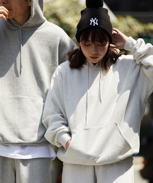 FREAK'S STORE(フリークスストア)の「FREAK'S STORE/フリークスストア ヘビーウェイト 裏毛スウェットパーカー/フーディ/ビックシルエット/ヘビーオンス(パーカー・メンズ・ライトグレー/ネイビー/ブラック/グレー・LARGE/MEDIUM/SMALL)」の19枚目の写真