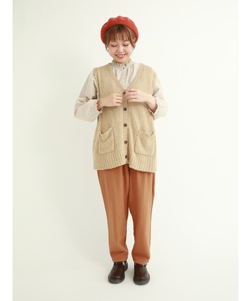 Samansa Mos2(サマンサ モスモス)の「襟シャーリング前後2WAYレースブラウス(シャツ/ブラウス・レディース・オフホワイト/グリーン/ベージュ/ブラック・フリ-)」の22枚目の写真