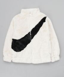 Nike⭐︎girlフェイクファージャケット ホワイト 120cm ナイキ（NIKE）（キッズ）ジュニア ガールズ フェイクファー