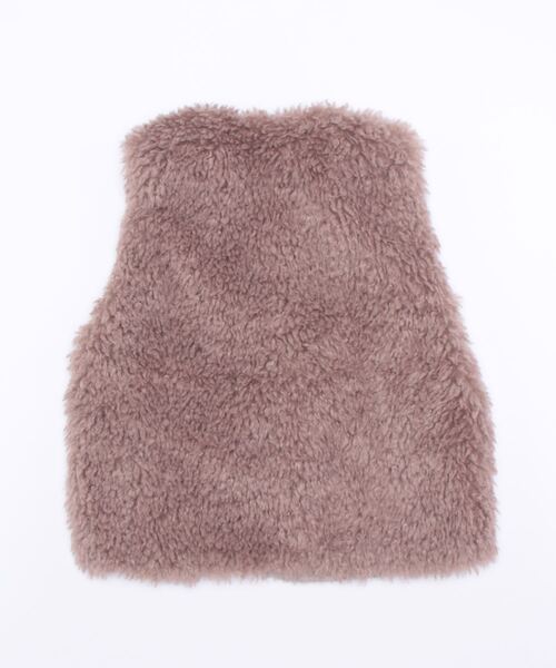 reca(レカ)の「シープファーベスト(ベスト・レディース・アイボリー/ベージュ・FREE)」の4枚目の写真